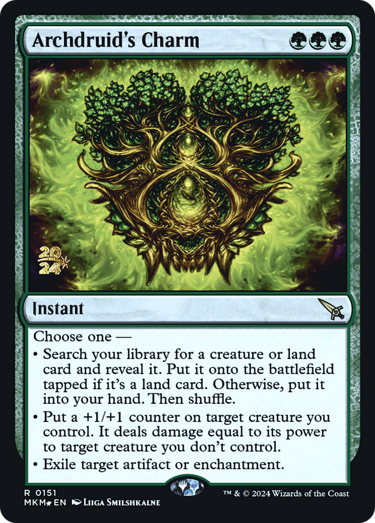 Archdruid's Charm [Murders at Karlov Manor Prerelease Promos] | Gaming Infinity