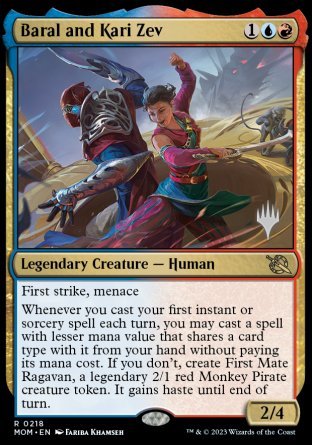 Baral and Kari Zev (Promo Pack) [March of the Machine Promos] | Gaming Infinity