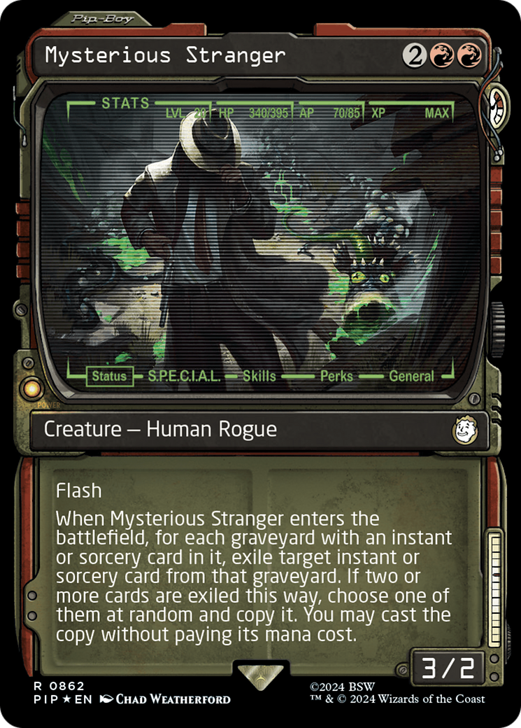 Mysterious Stranger (Showcase) (Surge Foil) [Fallout] | Gaming Infinity