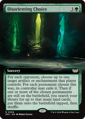 Disorienting Choice (Extended Art) [Duskmourn: House of Horror Commander] | Gaming Infinity