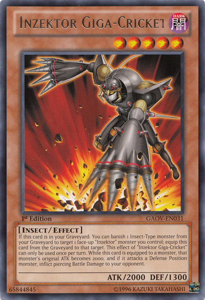 Inzektor Giga-Cricket [GAOV-EN031] Rare | Gaming Infinity