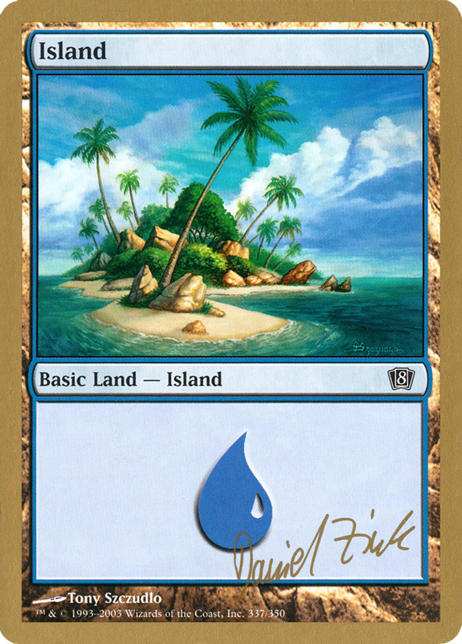 Island (dz337) (Daniel Zink) [World Championship Decks 2003] | Gaming Infinity