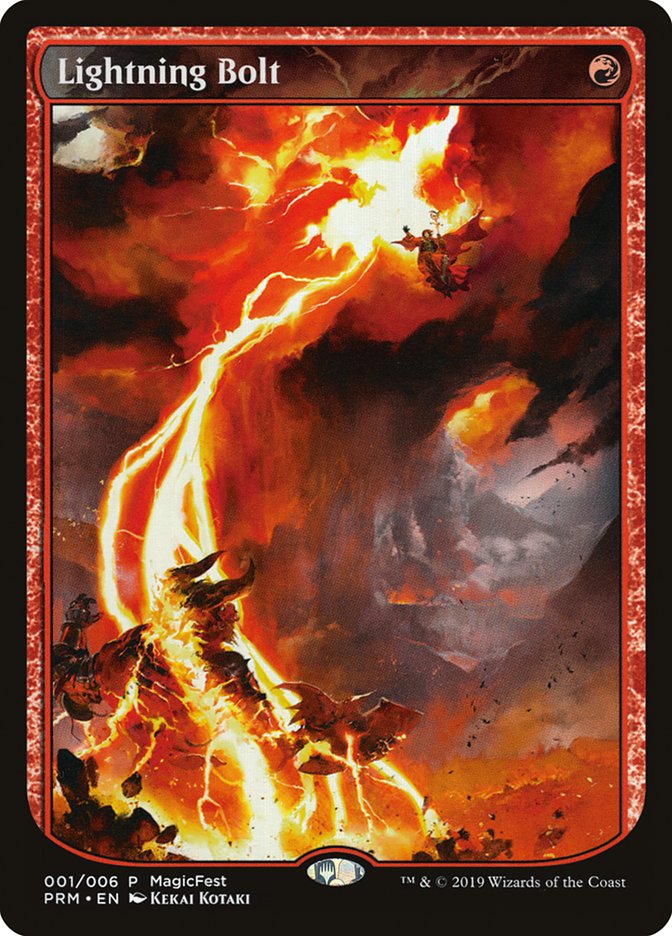 Lightning Bolt (Textless) [MagicFest 2019] | Gaming Infinity