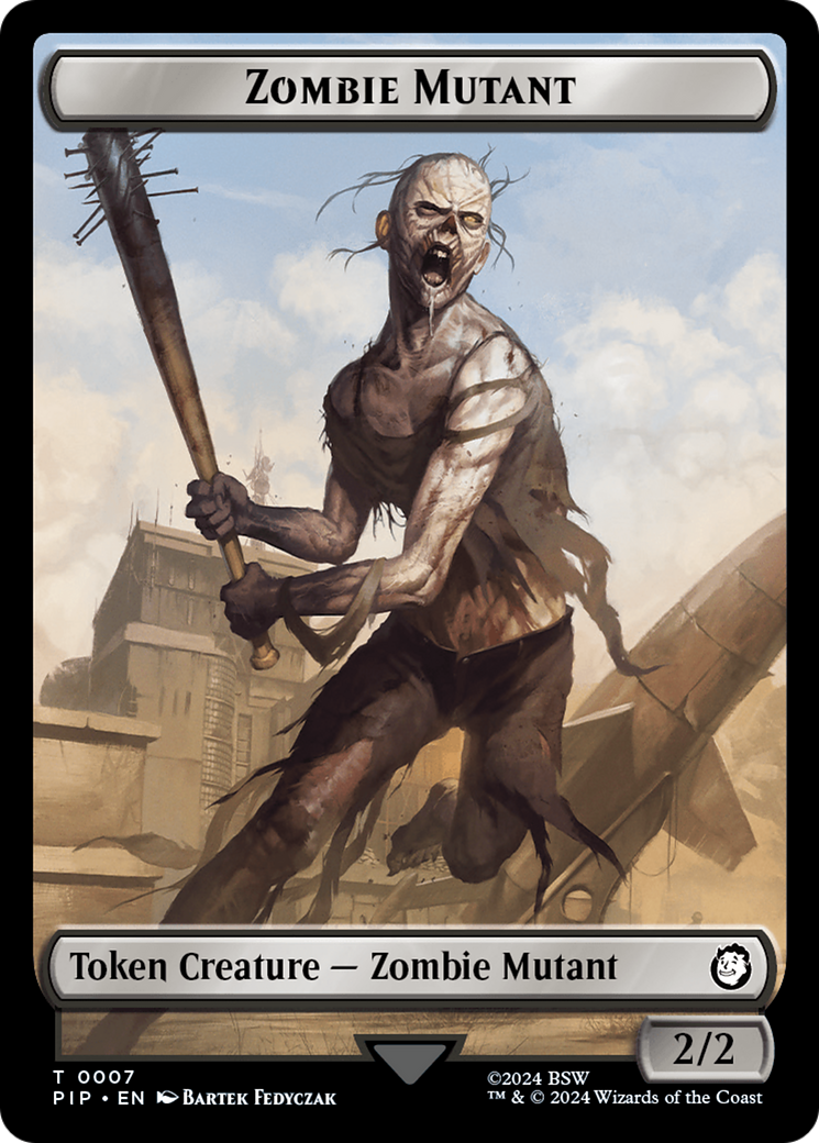 Food (0012) // Zombie Mutant Double-Sided Token [Fallout Tokens] | Gaming Infinity