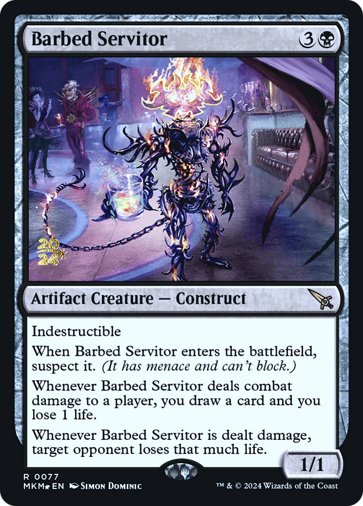 Barbed Servitor [Murders at Karlov Manor Prerelease Promos] | Gaming Infinity