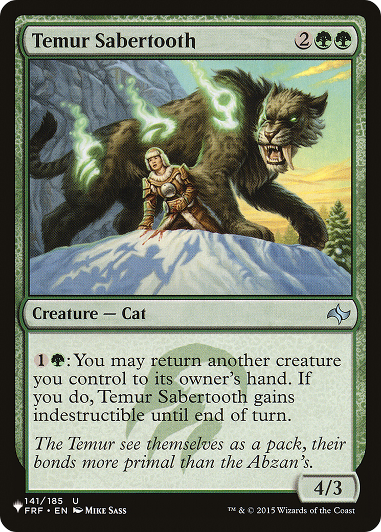 Temur Sabertooth [The List] | Gaming Infinity