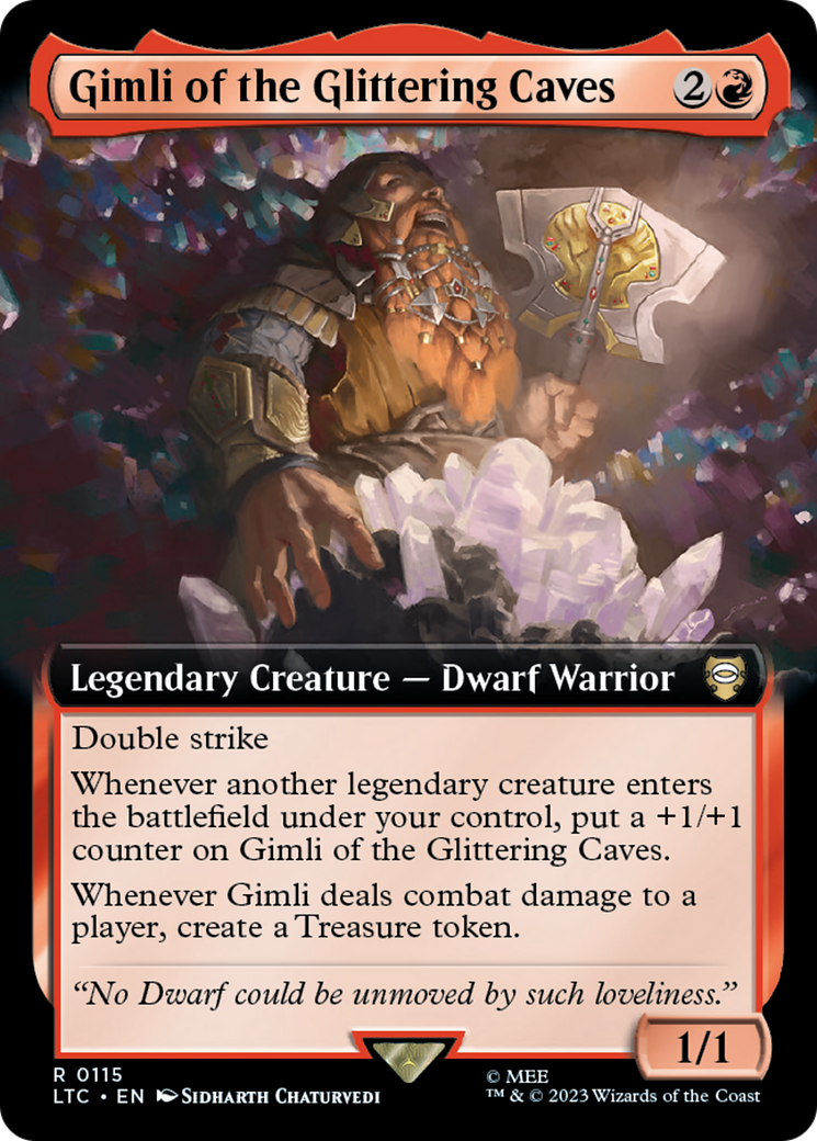 Gimli of the Glittering Caves (Extended Art) [The Lord of the Rings: Tales of Middle-Earth Commander] | Gaming Infinity