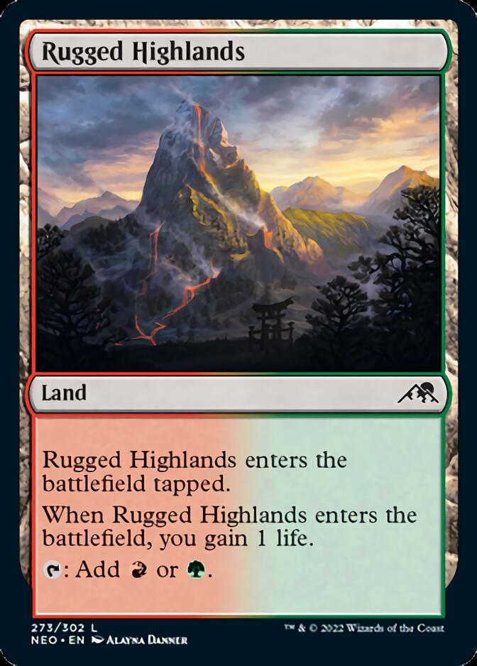 Rugged Highlands [Kamigawa: Neon Dynasty] | Gaming Infinity