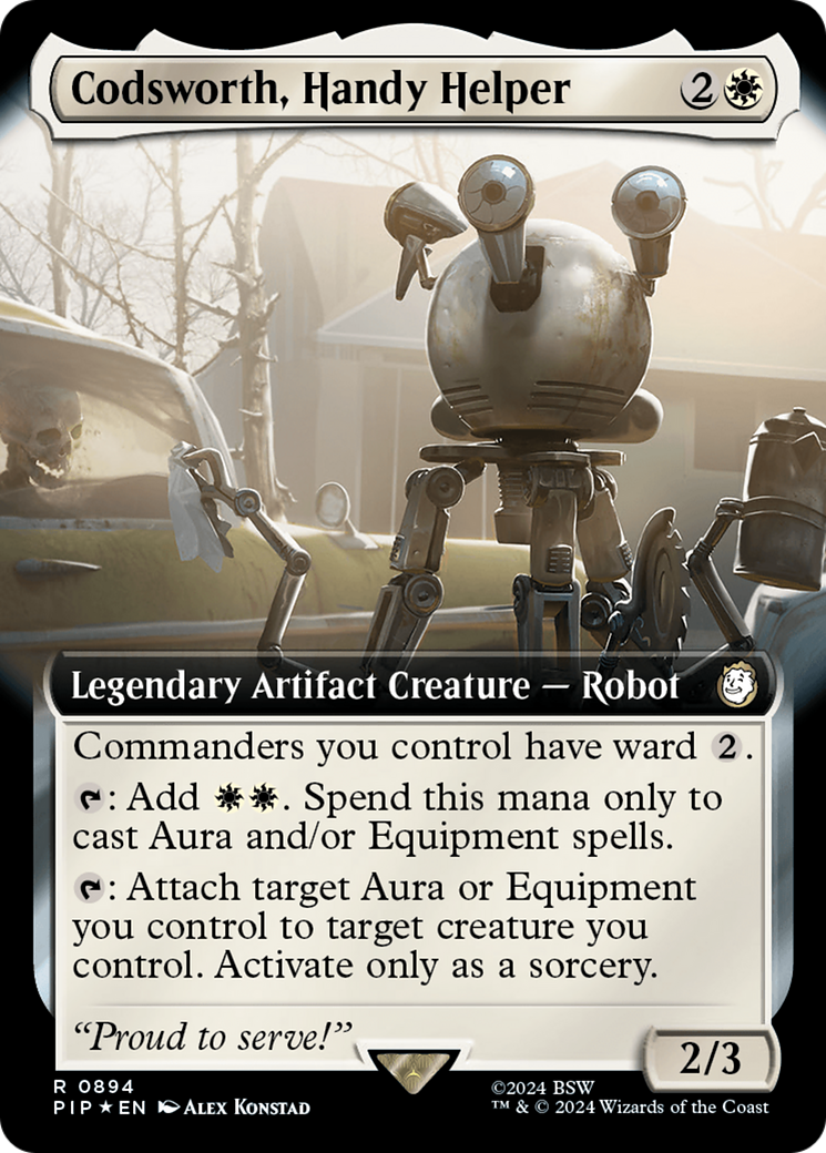 Codsworth, Handy Helper (Extended Art) (Surge Foil) [Fallout] | Gaming Infinity