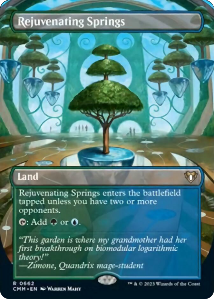 Rejuvenating Springs (Borderless Alternate Art) [Commander Masters] | Gaming Infinity