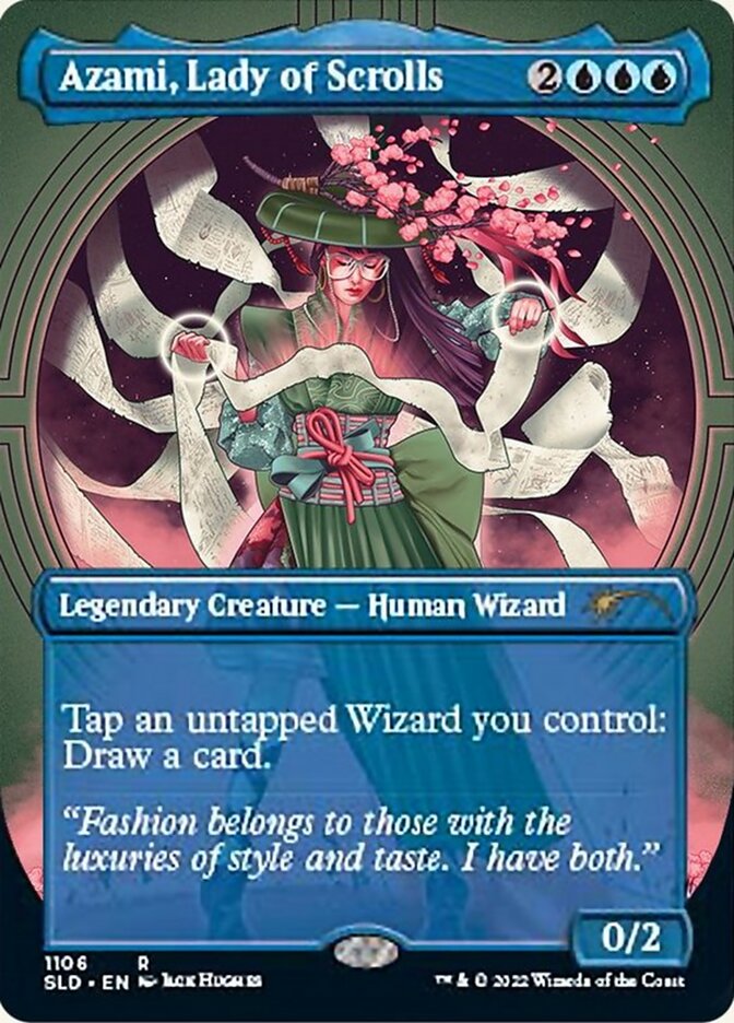 Azami, Lady of Scrolls (Borderless) [Secret Lair Drop Series] | Gaming Infinity