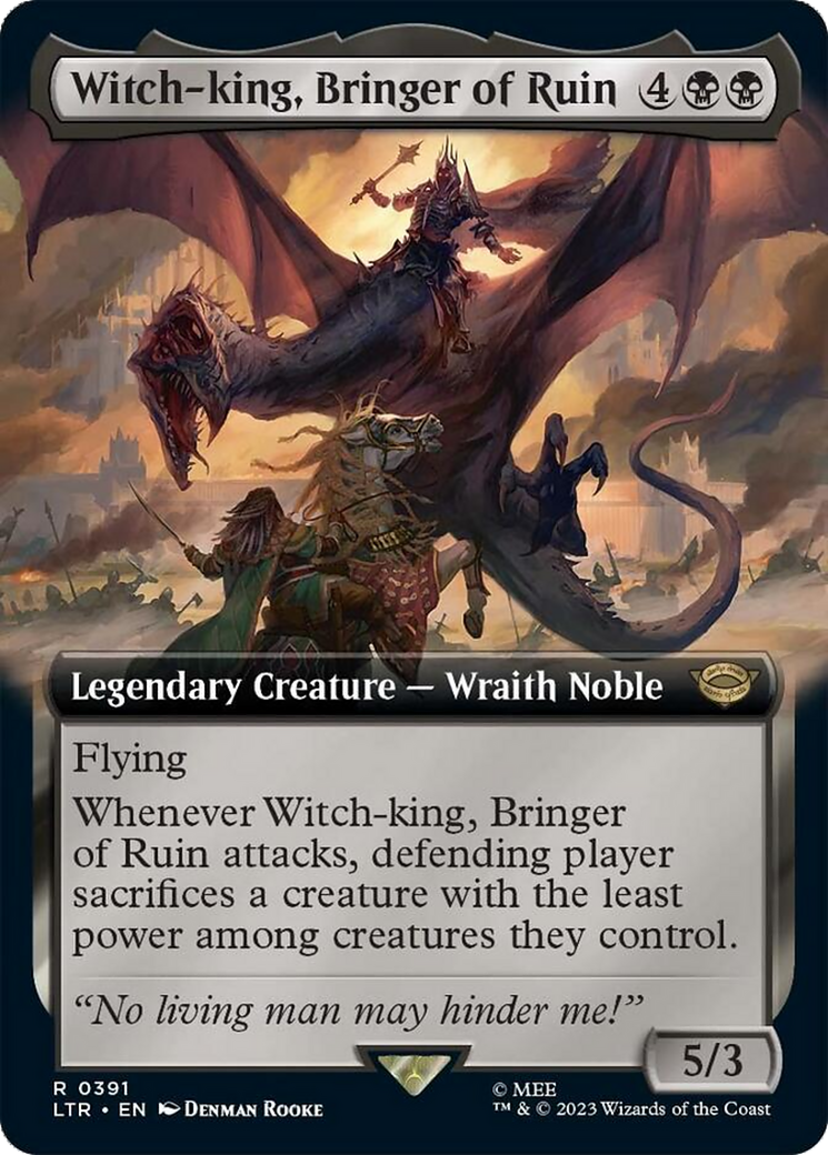 Witch-king, Bringer of Ruin (Extended Alternate Art) [The Lord of the Rings: Tales of Middle-Earth] | Gaming Infinity