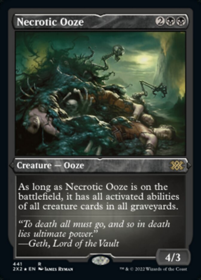 Necrotic Ooze (Foil Etched) [Double Masters 2022] | Gaming Infinity