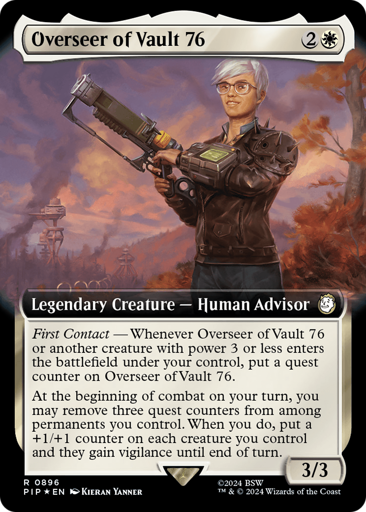 Overseer of Vault 76 (Extended Art) (Surge Foil) [Fallout] | Gaming Infinity