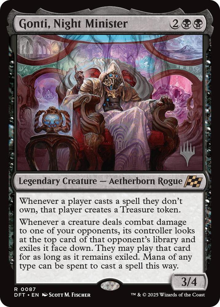 Gonti, Night Minister (Promo Pack) [Aetherdrift Promos] | Gaming Infinity
