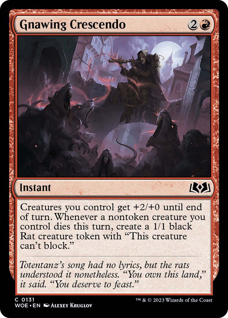Gnawing Crescendo [Wilds of Eldraine] | Gaming Infinity
