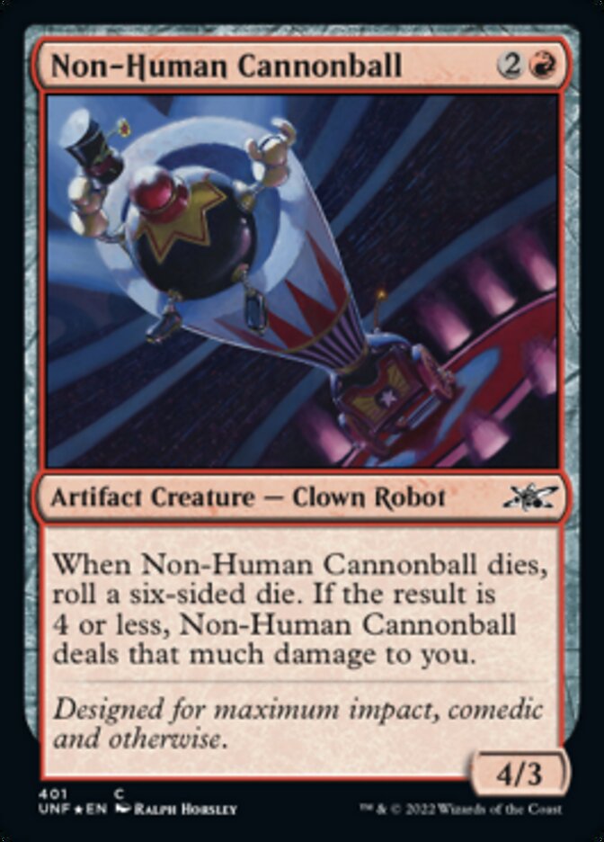 Non-Human Cannonball (Galaxy Foil) [Unfinity] | Gaming Infinity