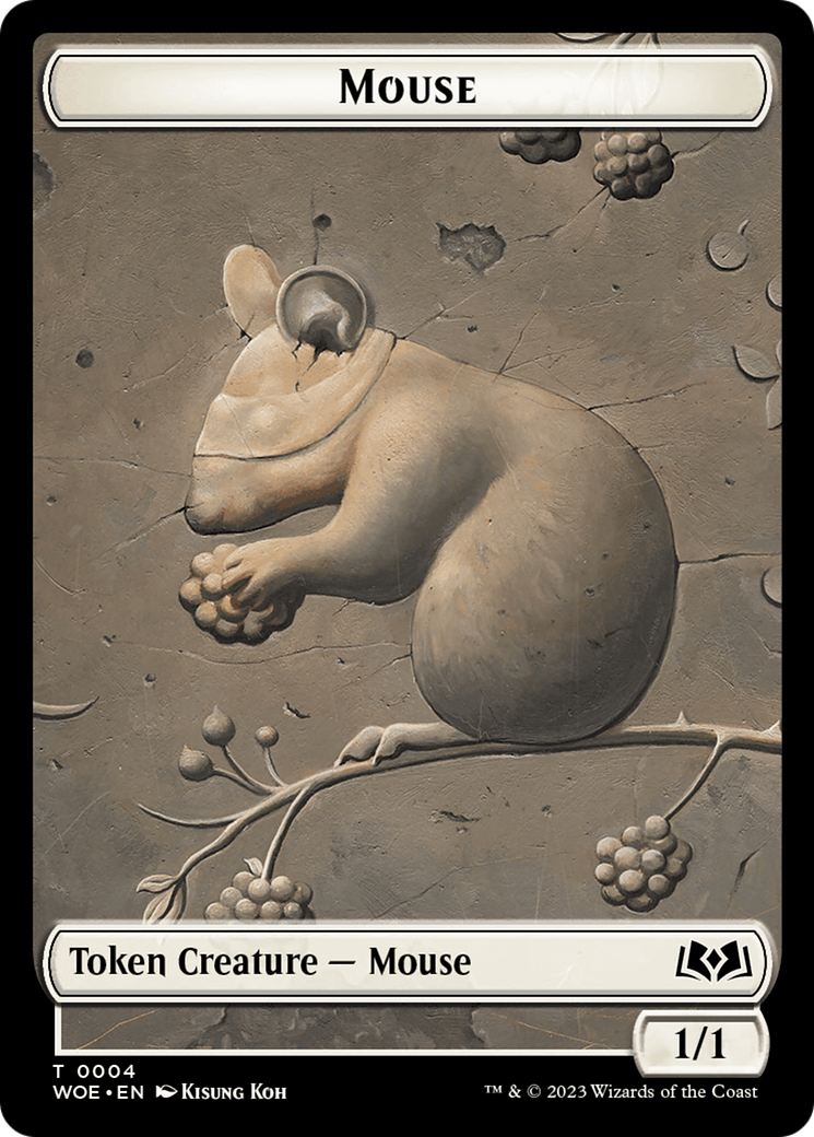 Mouse // Food (0013) Double-Sided Token [Wilds of Eldraine Tokens] | Gaming Infinity