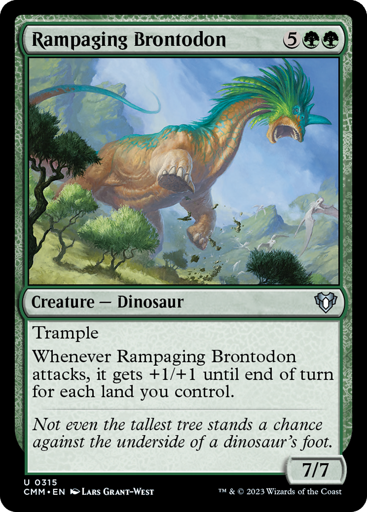 Rampaging Brontodon [Commander Masters] | Gaming Infinity