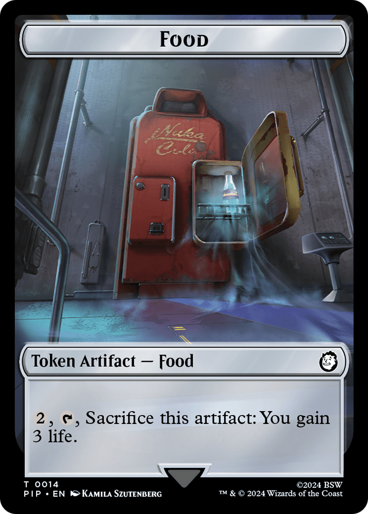 Food (0014) // Soldier (0004) Double-Sided Token [Fallout Tokens] | Gaming Infinity