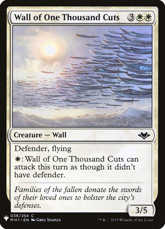 Wall of One Thousand Cuts [Mystery Booster] | Gaming Infinity