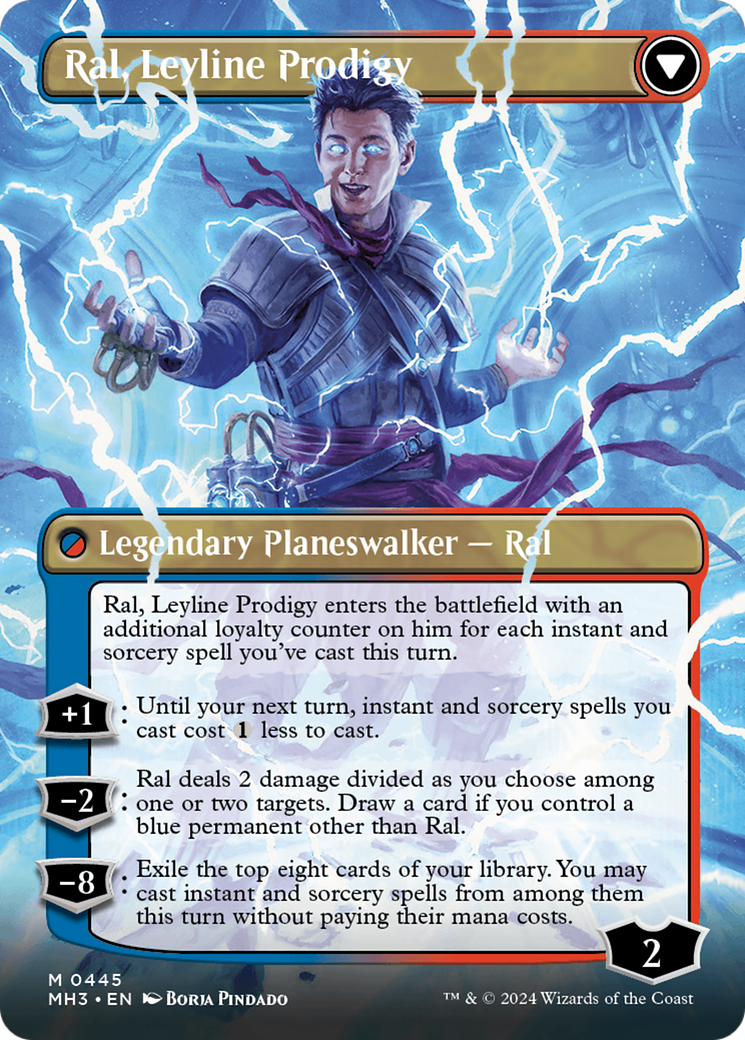 Ral, Monsoon Mage // Ral, Leyline Prodigy (Borderless) [Modern Horizons 3] | Gaming Infinity