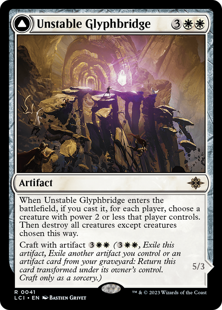 Unstable Glyphbridge // Sandswirl Wanderglyph [The Lost Caverns of Ixalan] | Gaming Infinity