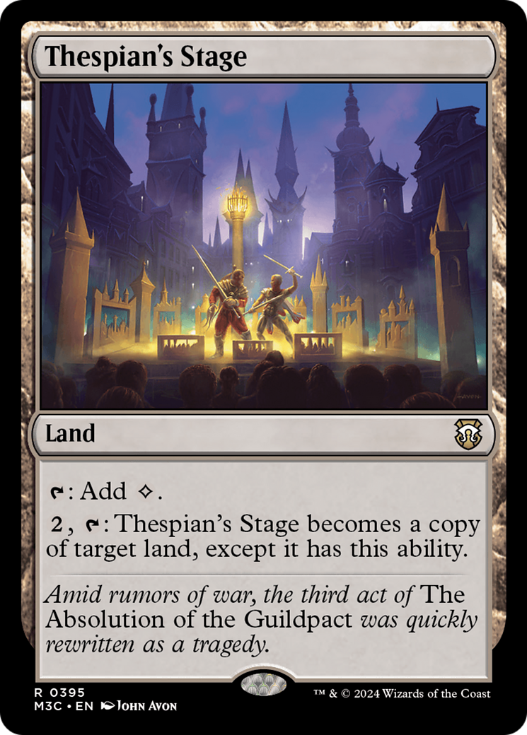Thespian's Stage (Ripple Foil) [Modern Horizons 3 Commander] | Gaming Infinity