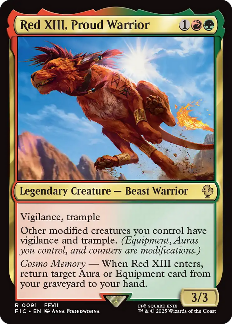 Red XIII, Proud Warrior [FINAL FANTASY Commander] | Gaming Infinity