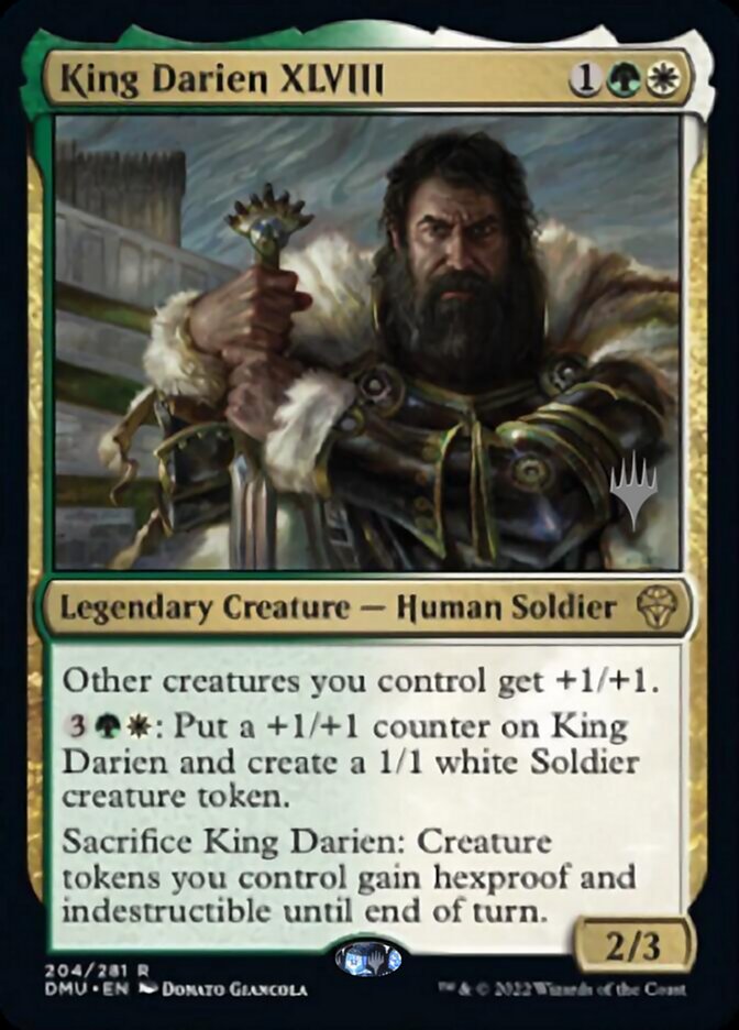 King Darien XLVIII (Promo Pack) [Dominaria United Promos] | Gaming Infinity