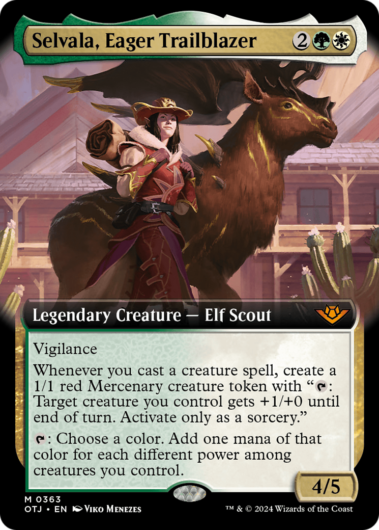 Selvala, Eager Trailblazer (Extended Art) [Outlaws of Thunder Junction] | Gaming Infinity