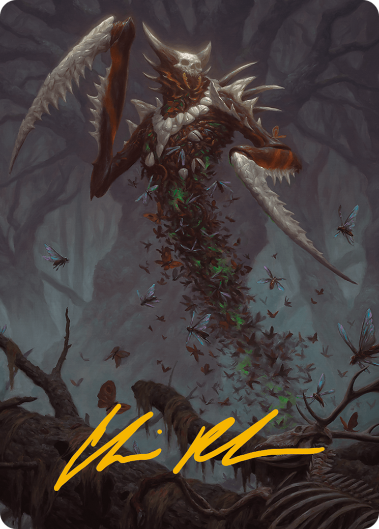 Grist, the Plague Swarm Art Card (Gold-Stamped Signature) [Modern Horizons 3 Art Series] | Gaming Infinity