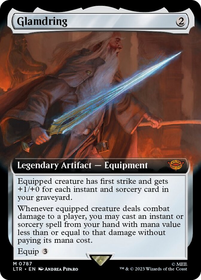 Glamdring (Extended Art) (Surge Foil) [The Lord of the Rings: Tales of Middle-Earth] | Gaming Infinity