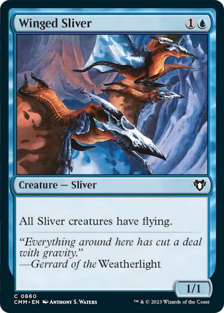 Winged Sliver [Commander Masters] | Gaming Infinity