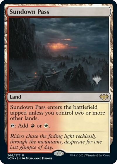 Sundown Pass (Promo Pack) [Innistrad: Crimson Vow Promos] | Gaming Infinity