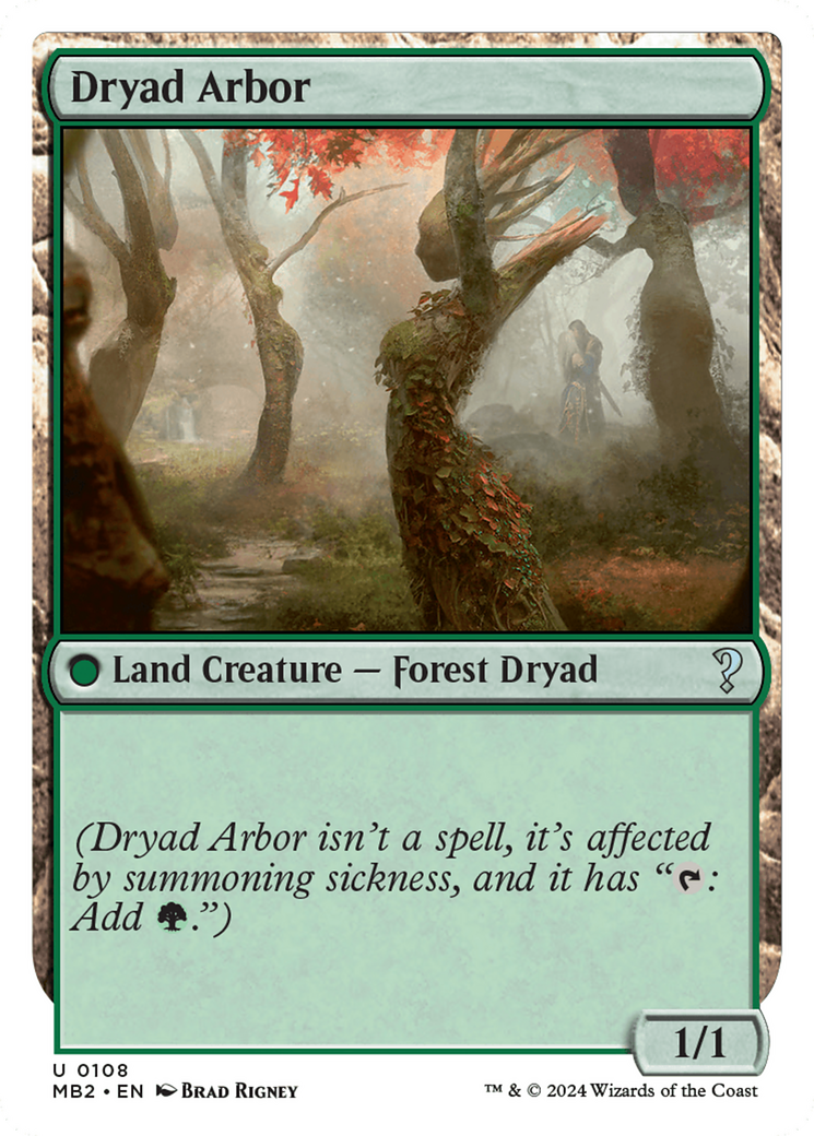 Dryad Arbor (White Border) [Mystery Booster 2] | Gaming Infinity