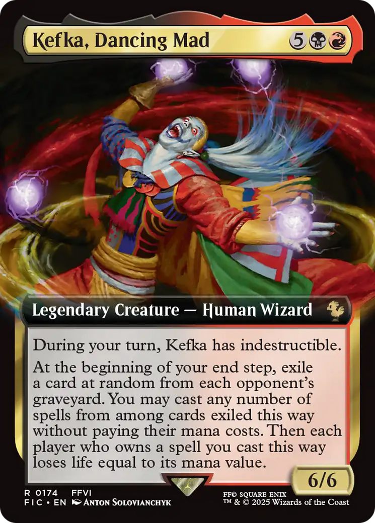 Kefka, Dancing Mad (Extended Art) [FINAL FANTASY Commander] | Gaming Infinity
