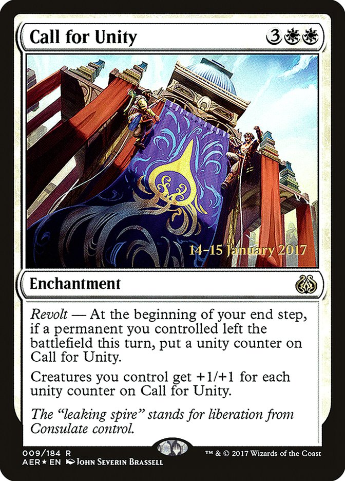 Call for Unity [Aether Revolt Prerelease Promos] | Gaming Infinity