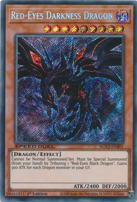 Red-Eyes Darkness Dragon [SGX3-ENB01] Secret Rare | Gaming Infinity