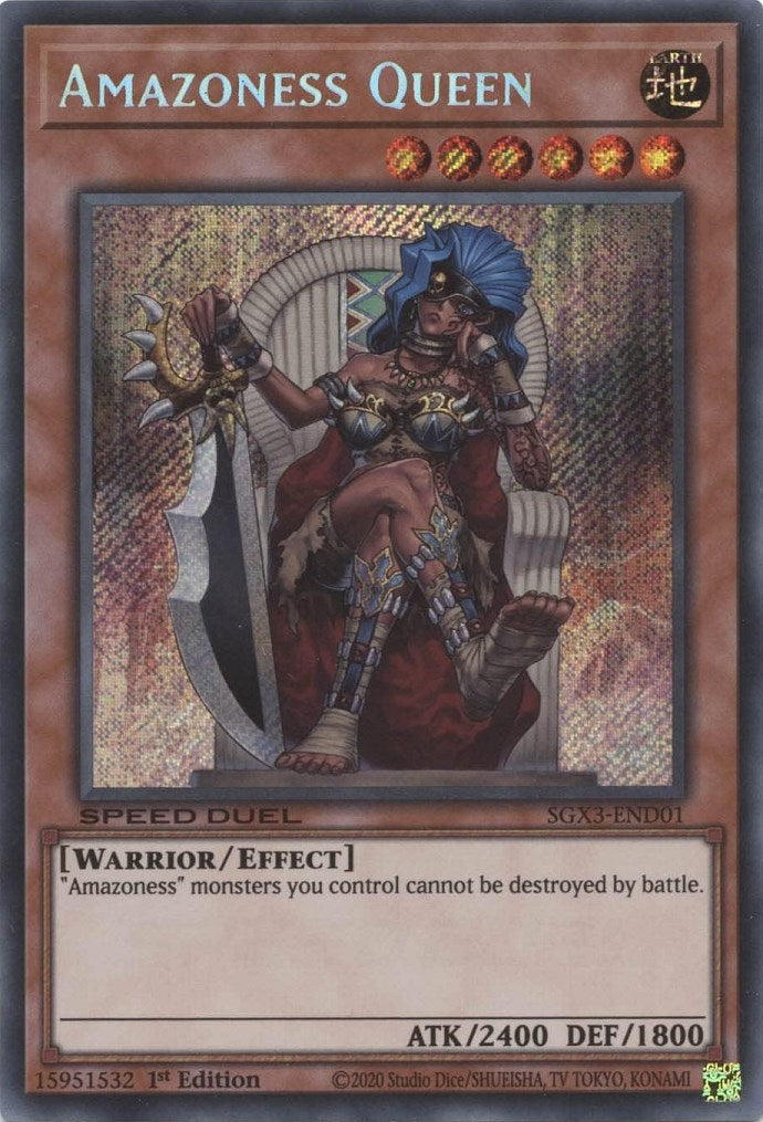 Amazoness Queen [SGX3-END01] Secret Rare | Gaming Infinity
