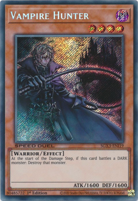 Vampire Hunter [SGX3-ENI19] Secret Rare | Gaming Infinity