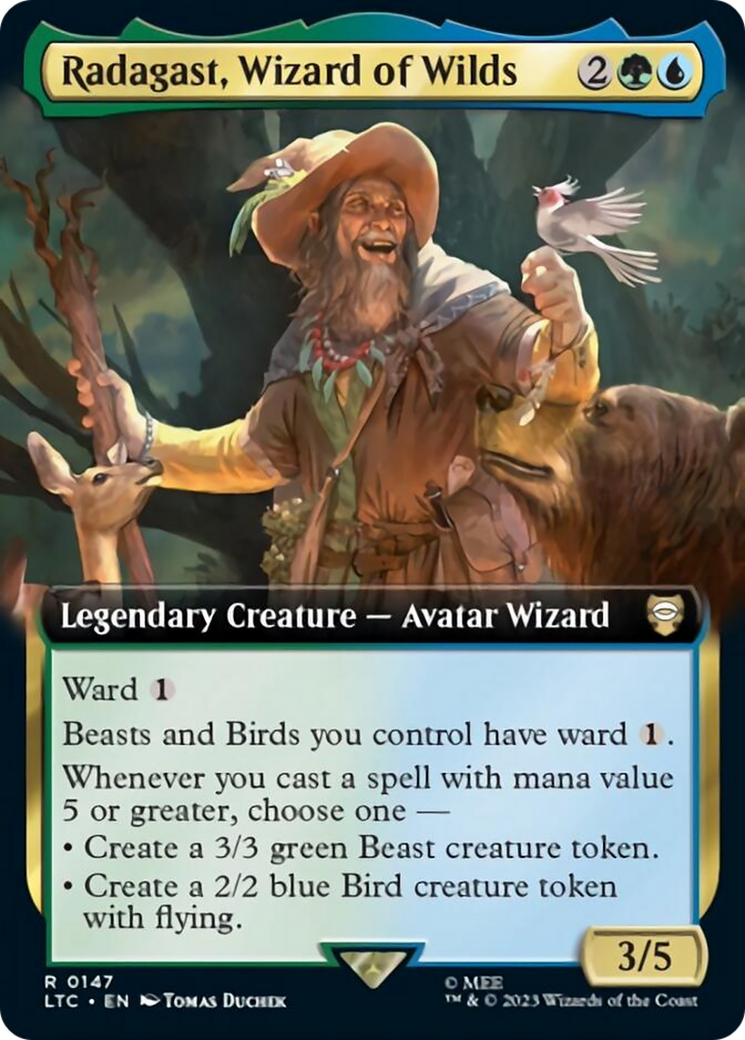 Radagast, Wizard of Wilds (Extended Art) [The Lord of the Rings: Tales of Middle-Earth Commander] | Gaming Infinity