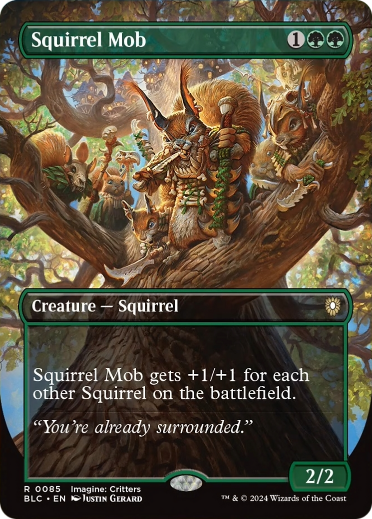 Squirrel Mob (Borderless) [Bloomburrow Commander] | Gaming Infinity