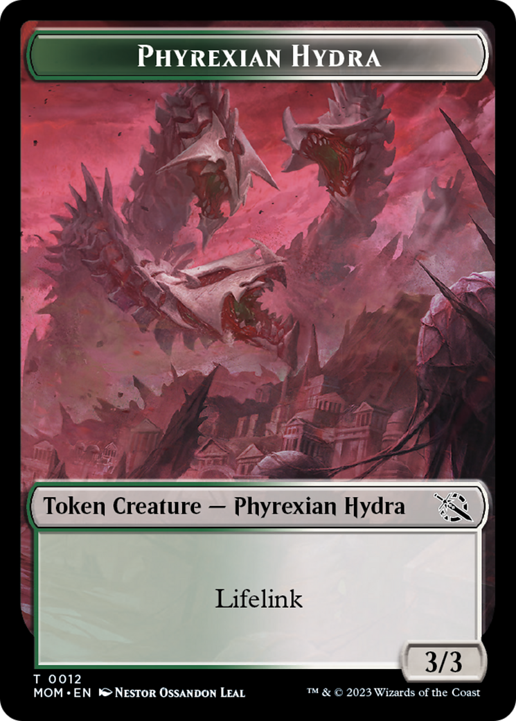 Elemental (2) // Phyrexian Hydra (12) Double-Sided Token [March of the Machine Tokens] | Gaming Infinity