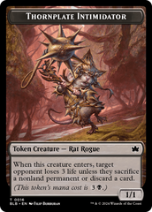 Otter // Thornplate Intimidator Double-Sided Token [Bloomburrow Tokens] | Gaming Infinity