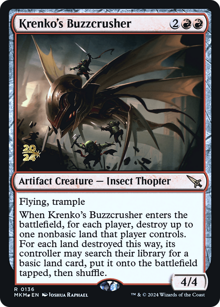 Krenko's Buzzcrusher [Murders at Karlov Manor Prerelease Promos] | Gaming Infinity