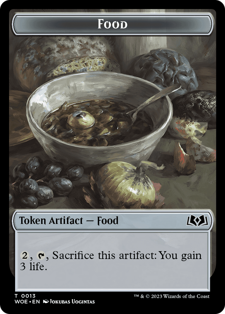 Bird // Food (0013) Double-Sided Token [Wilds of Eldraine Tokens] | Gaming Infinity