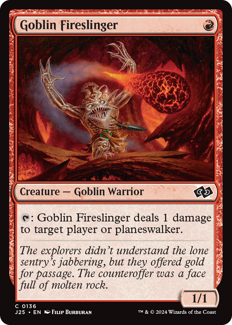 Goblin Fireslinger [Foundations Jumpstart] | Gaming Infinity