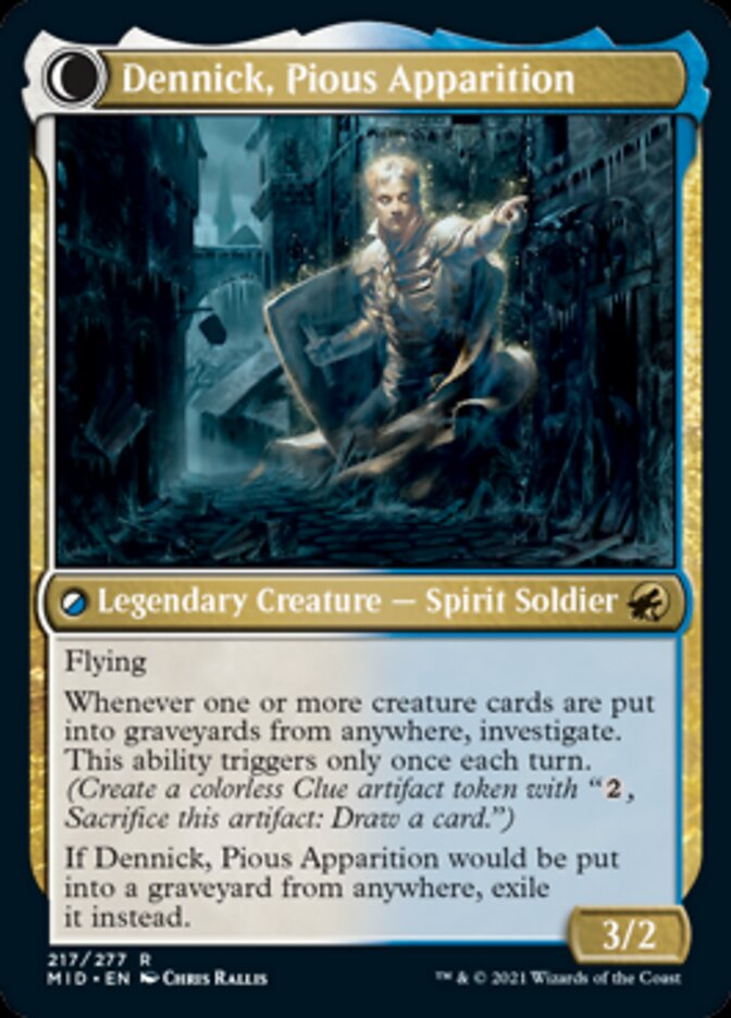 Dennick, Pious Apprentice // Dennick, Pious Apparition [Innistrad: Midnight Hunt] | Gaming Infinity