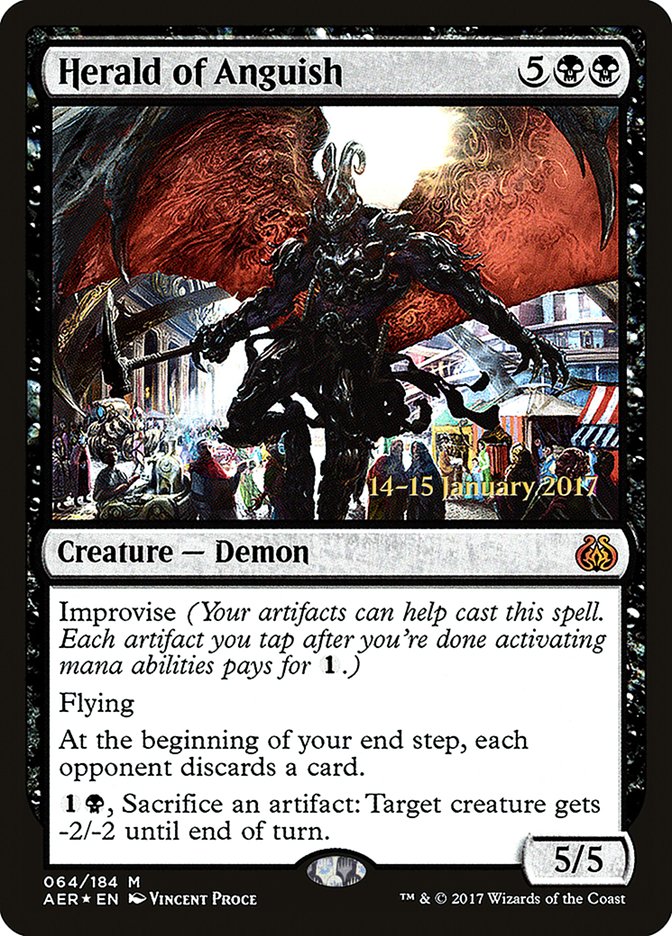 Herald of Anguish [Aether Revolt Prerelease Promos] | Gaming Infinity